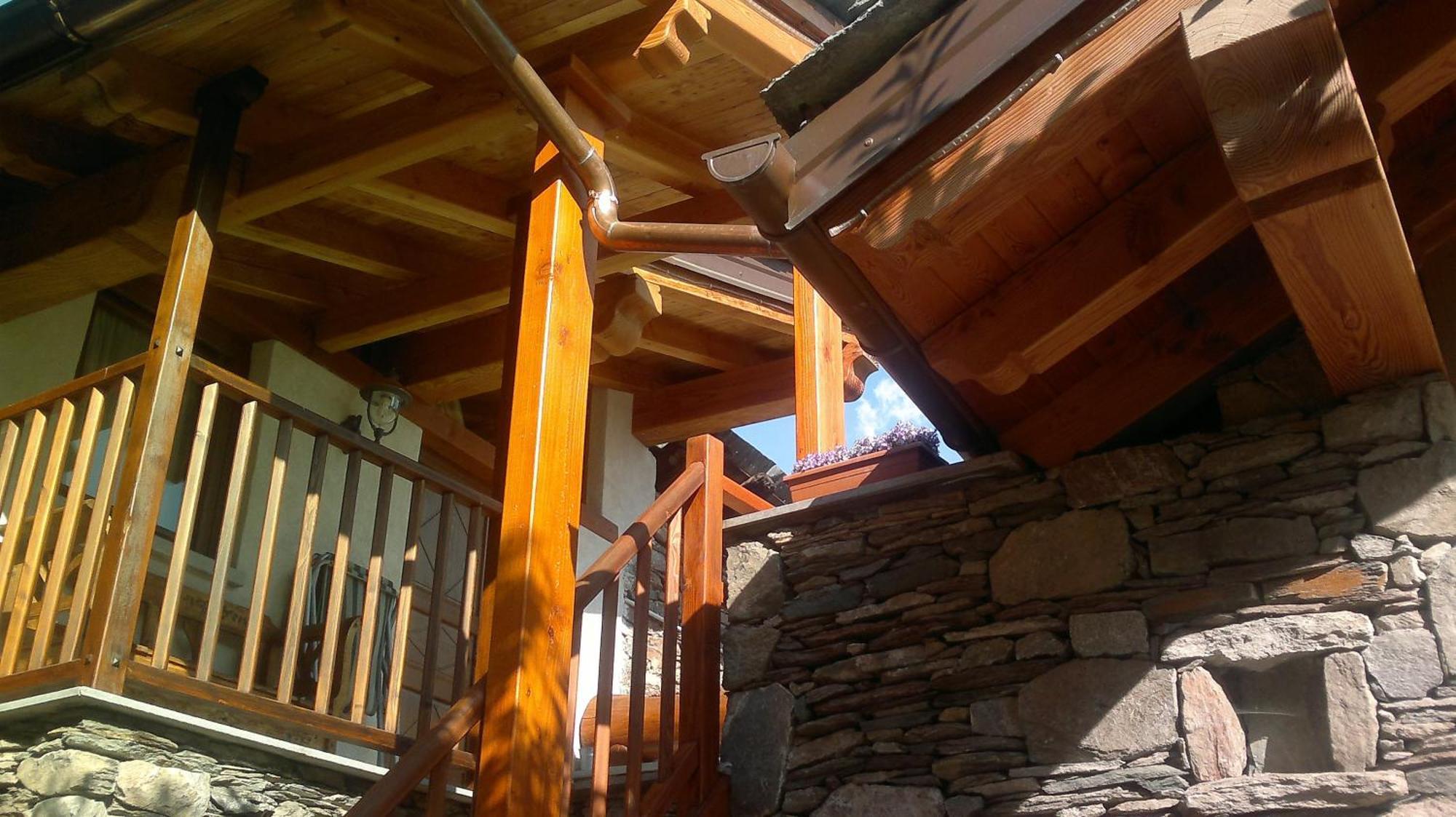 Eco Chalet Maison Dominique Challand-Saint-Anselme Exteriör bild